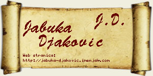 Jabuka Đaković vizit kartica